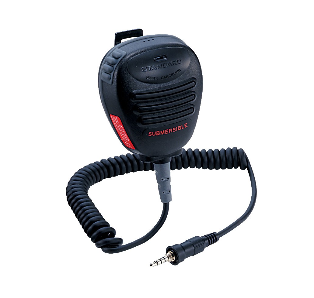 Standard VHF Radio Microphone, For Use with HX750S/ HX760S/ HX850S/ HX370X/ HX471S/ HX370SAS Handheld VHF Radios, Left Side Push to Talk – CMP460