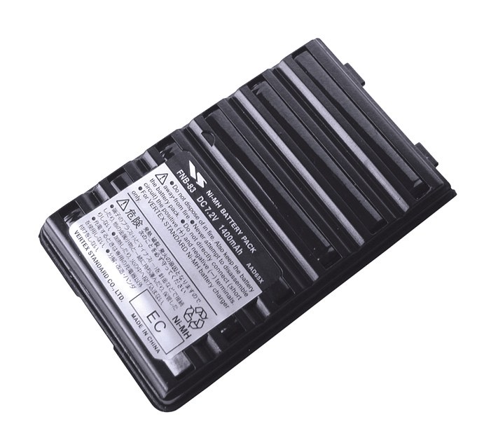 Standard VHF Radio Battery, Nickel-Metal Hydride Battery, 7.2 Volts, 1400 Mah Capacity – FNB-83