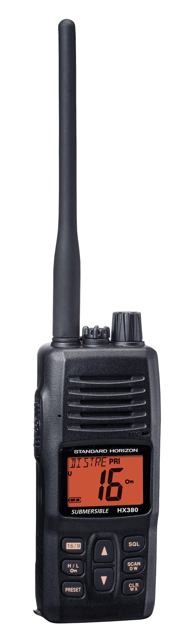 Standard VHF Radio, HX380, Handheld, United States/ Canadian/ International Channels, 5 Watts, Noaa Weather Channels with Alert – HX380