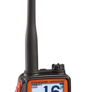 Standard VHF Radio, HX40, Handheld, 6 Watts, Noaa Weather Channels with Alert, Without GPS Capability, Oversized DOT Matrix Lcd Display, Black – HX40