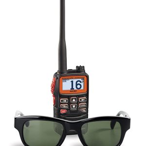 Standard VHF Radio, HX40, Handheld, 6 Watts, Noaa Weather Channels with Alert, Without GPS Capability, Oversized DOT Matrix Lcd Display, Black – HX40