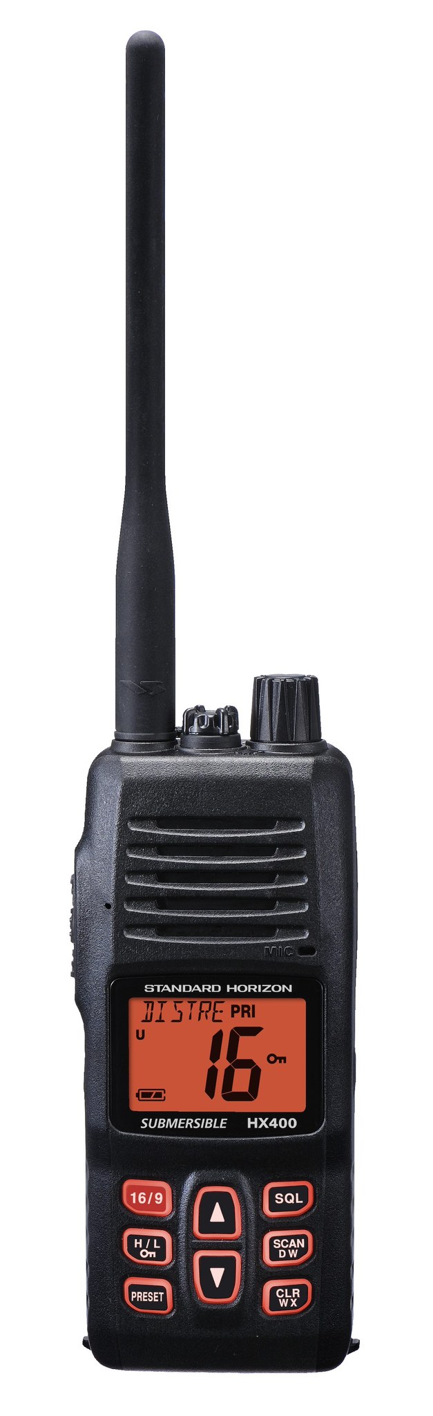 Standard VHF Radio, HX400, Handheld, United States/ Canadian/ International Channels, 5/ 1 Watts, Noaa Weather Channels with Alert – HX400
