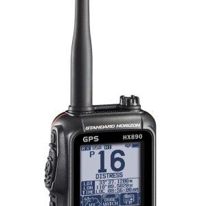 Standard VHF Radio, HX890, Handheld, United States/ Canadian/ International Channels, 6 Watts, Noaa Weather Channels with Alert – HX890BK