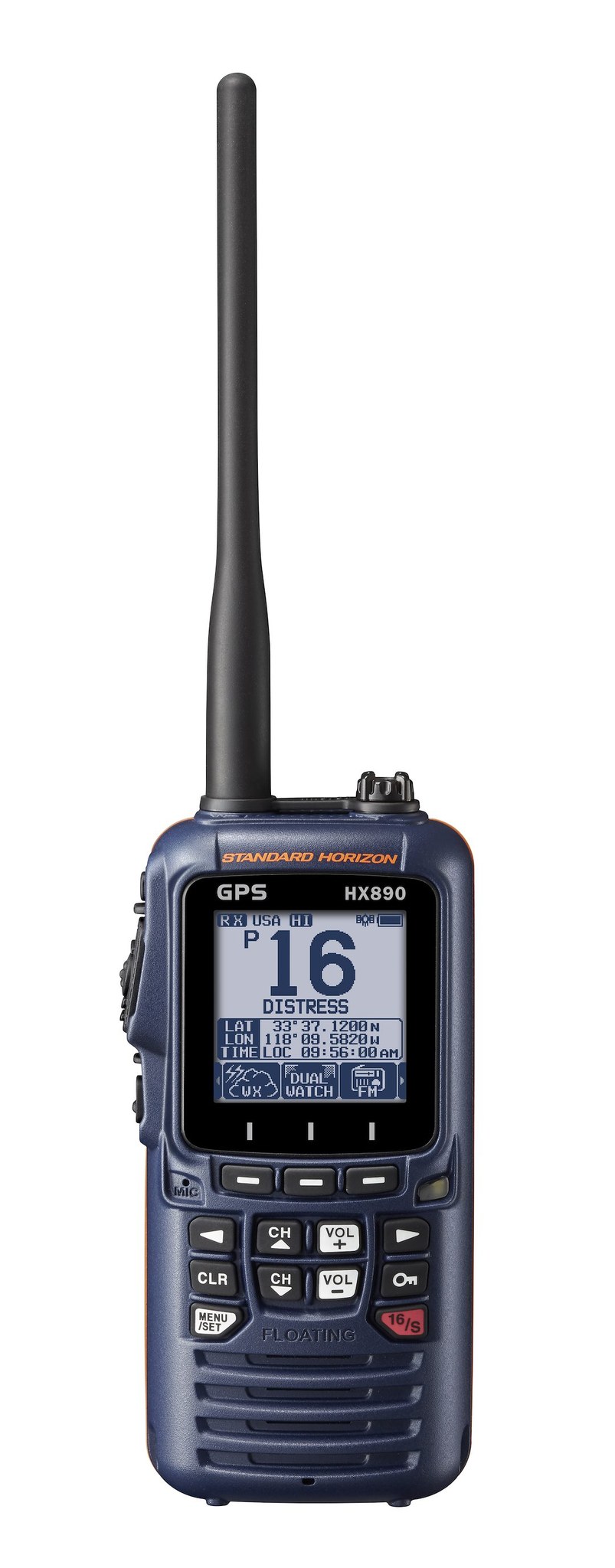 Standard VHF Radio, HX890, Handheld, United States/ Canadian/ International Channels, 6 Watts, Noaa Weather Channels with Alert – HX890NB