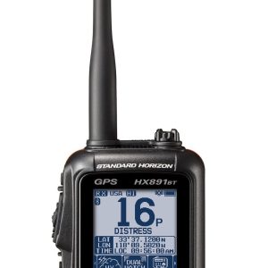 Standard VHF Radio, Handheld, United States/ Canadian/ International Channels, 6 Watt Power Output, Noaa Weather Channels with Alert – HX891BTBK