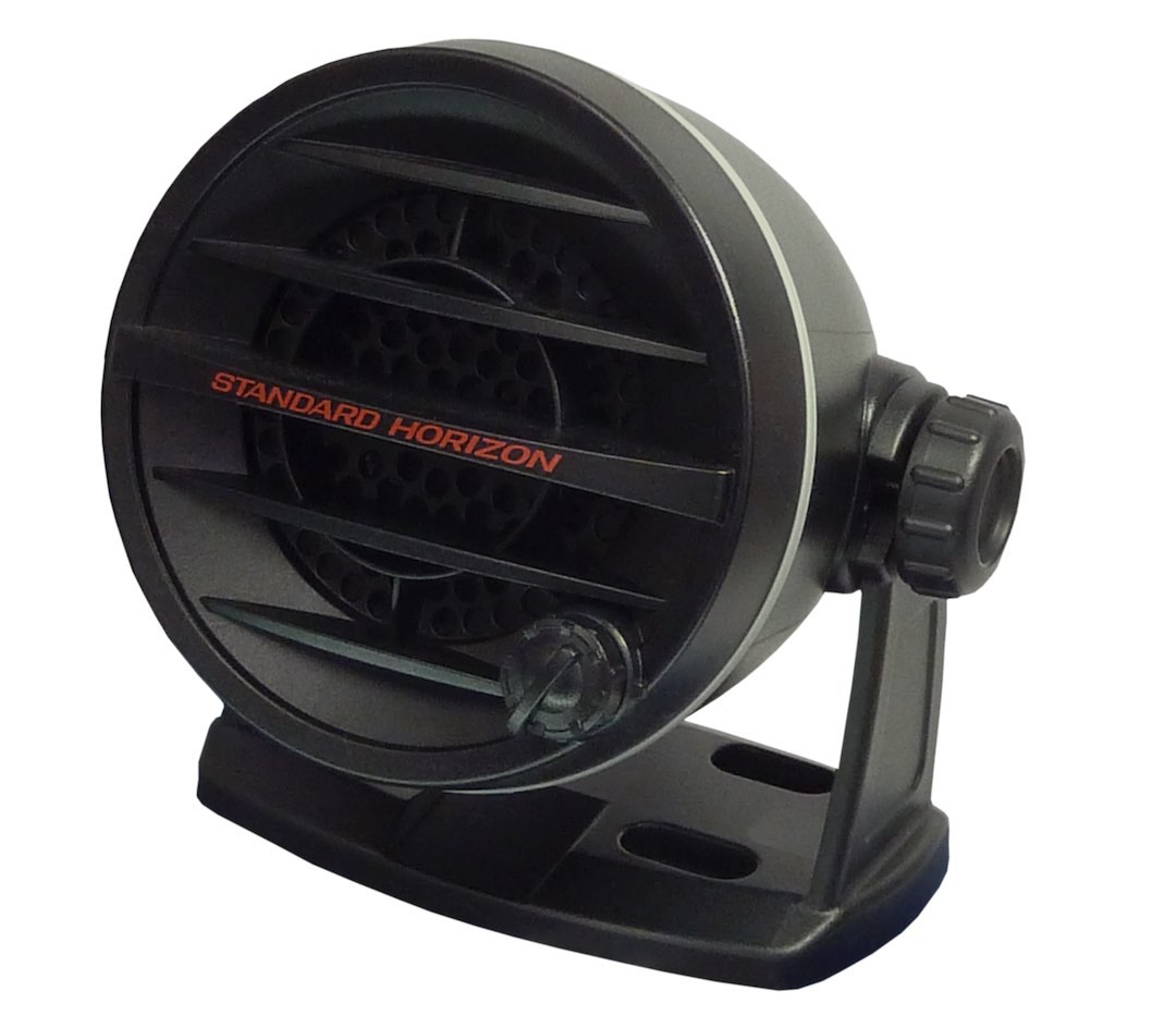Standard VHF Radio Speaker, For Use with VLF-3000A Hailer, Surface Mount, 8 Ohm, 10 Watt, 6-1/2 Feet Power Cable, Black – MLS-410PA-B