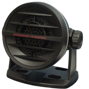 Standard VHF Radio Speaker, For Use with VLF-3000A Hailer, Fixed Surface Mount, 4 Ohm, 10 Watt, 6-1/2 Feet Power Cable, Black – MLS-410SP-B