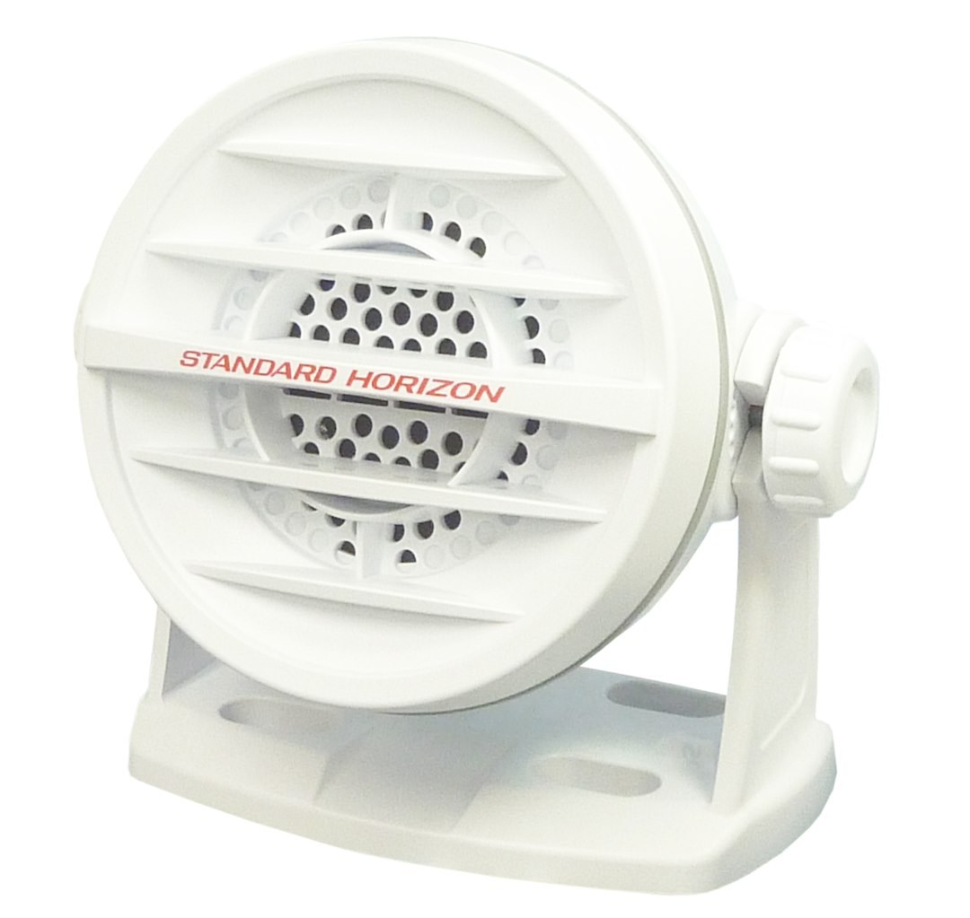 Standard VHF Radio Speaker, External Speaker for Use with Standard Horizon VLH-300A VHF Radio, Fixed Mount, 4 Ohm Impedance, 10 Watt – MLS-410SP-W