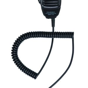 Standard VHF Radio Microphone, For Use with HX40/ HX210/ HX300/ HX400/ HX380/ HX890 Handheld VHF Radios, Left Side Push to Talk, Black – SSM-17H