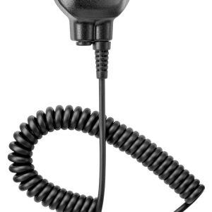Standard VHF Radio Microphone, Left Side Push to Talk, Black, IP57 Water Proof Rating, Large Speaker for Improved Audio Output – SSM-21A