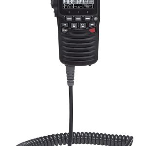 Standard VHF Radio Microphone, Left Side Push to Talk, Black, Allows Full Control of Radio, AIS Functions and Has Intercom Between All Units – SSM-70H