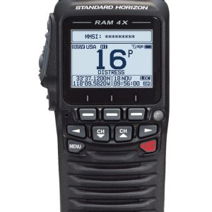 Standard VHF Radio Microphone, For Use with GX2400/ GX6000 Fixed VHF Radio, Left Side Push to Talk, Black – SSM-72H