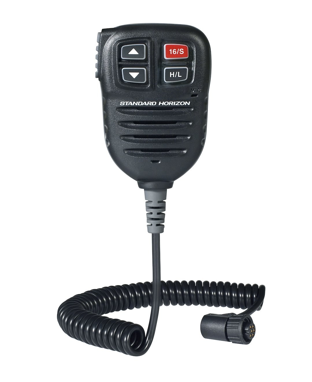 Standard VHF Radio Microphone, For Use with GX6000 Fixed VHF Radio, Left Side Push to Talk, Black – SSM-76H
