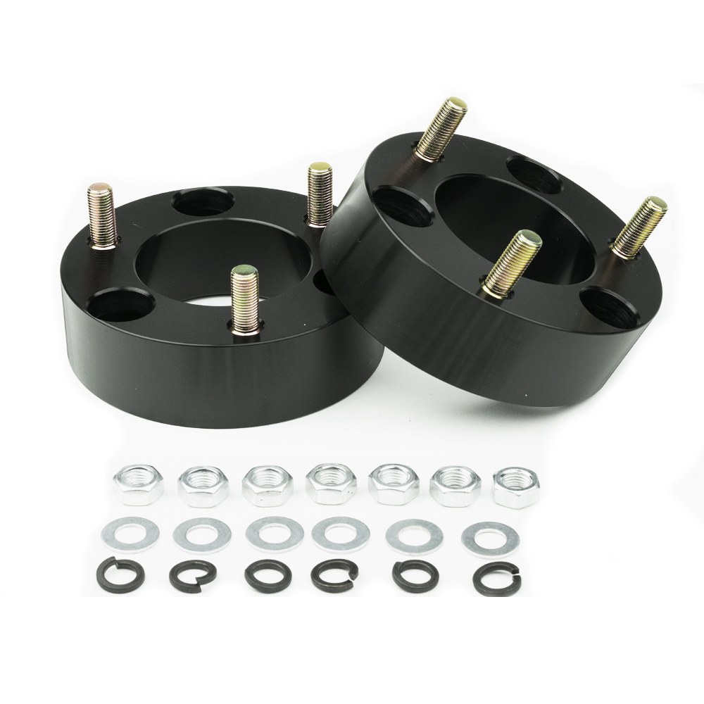 Southern Tru Leveling Kit Suspension, 2-1/2 Inch Lift Height, Powder Coated, Aluminum, With 2 Strut Spacer and Mounting Hardware – 25015