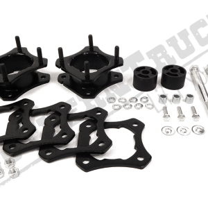 Southern Tru Leveling Kit Suspension, 2-1/2 to 3 Inch Lift, Strut Extension, Steel, Powder Coated, With Strut Extensions and Mounting Hardware – 45002