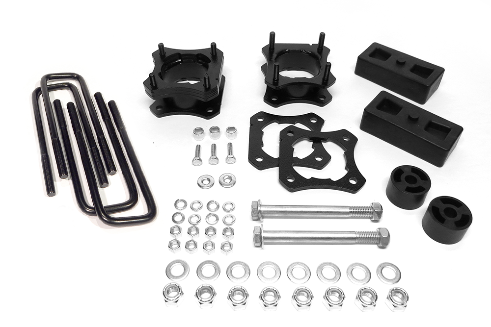 Southern Tru Leveling Kit Suspension, 2-1/2 to 3 Inch Lift, Strut Extension, Steel, Powder Coated – 45006