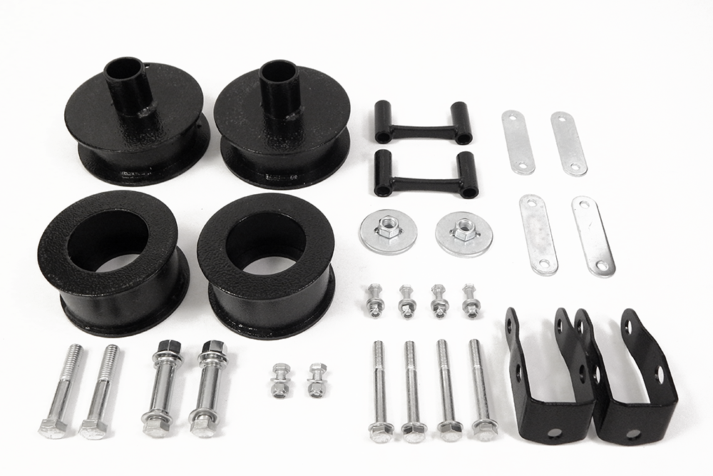 Southern Tru Leveling Kit Suspension, 2-1/2 Inch Lift Height, Coil Spring Spacer, Powder Coated, Steel – 55001