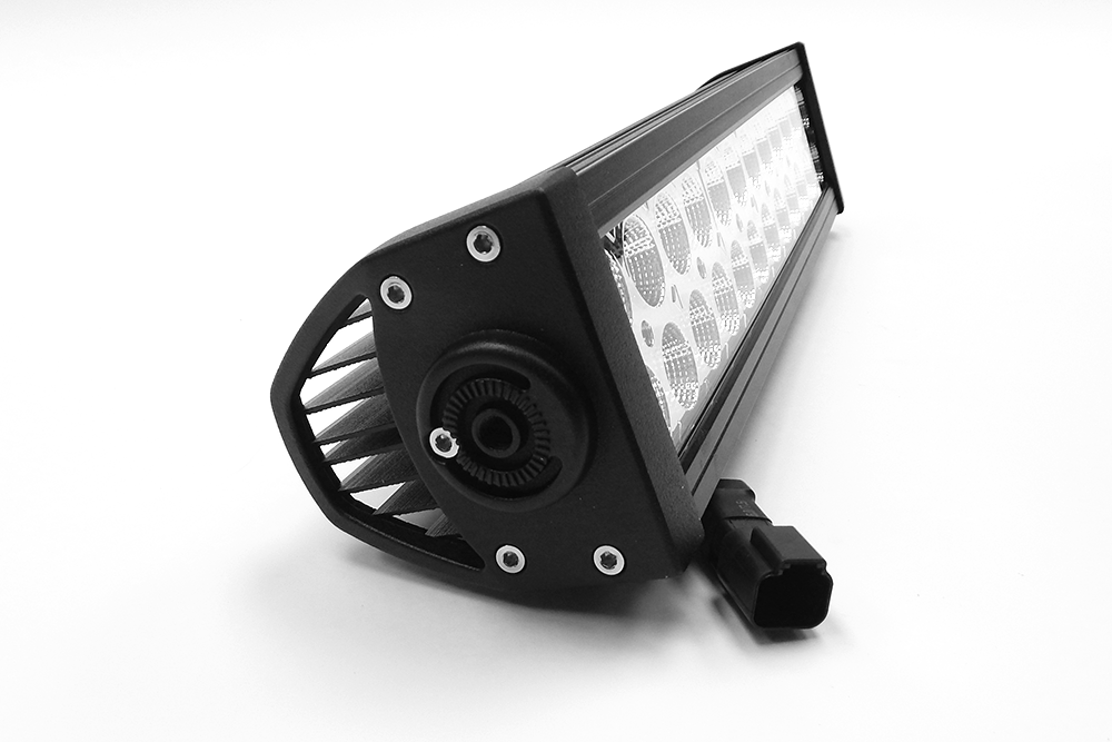 Southern Tru Light Bar, Chrome Series, LED, 12 Inch Length, 24 Clear LED 3 Watt Bulbs, 72 Watt/ 6 Amp Draw, Dual Row – 72015