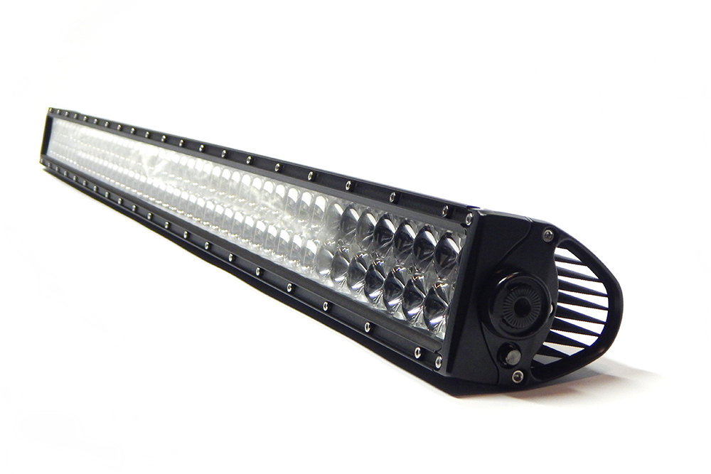 Southern Tru Light Bar, Chrome Series, LED, 50 Inch Length, 96 Clear LED 3 Watt Bulbs, 288 Watt/ 24 Amp Draw, Dual Row – 72050