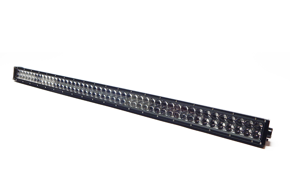 Southern Tru Light Bar, Chrome Series, LED, 50 Inch Length, 96 Clear LED 3 Watt Bulbs, 288 Watt/ 24 Amp Draw, Dual Row – 72050