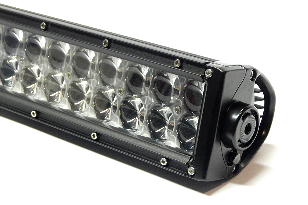 Southern Tru Light Bar, Chrome Series, LED, 54 Inch Length, Straight Dual Row, 104 Clear LED 3 Watt Bulbs, 312 Watt/ 26 Amp Draw – 72054