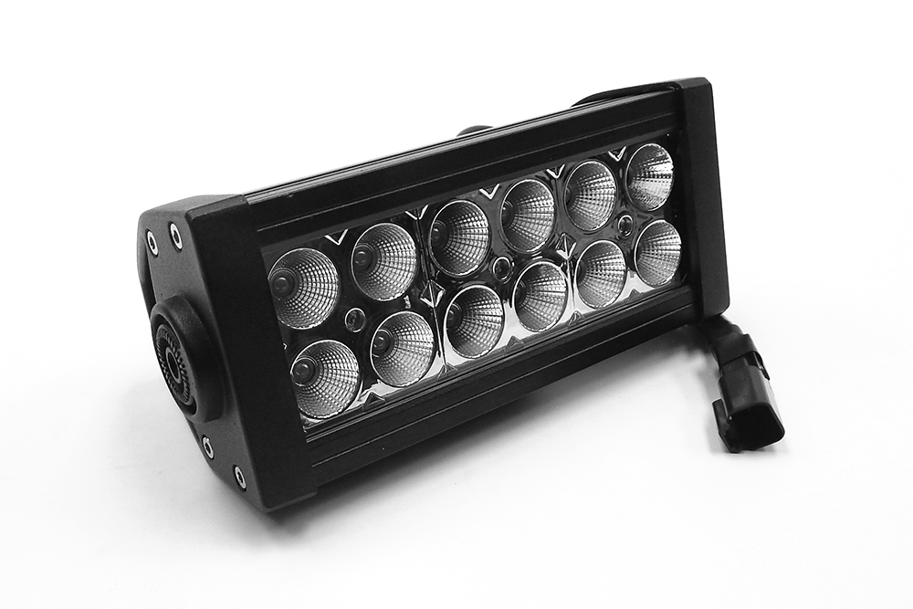 Southern Tru Light Bar, Chrome Series, LED Bulb, 6 Inch Length, Straight Dual Row, 12 Clear LED 3 Watt Bulb, 36 Watt/ 3 Amp Draw – 72075