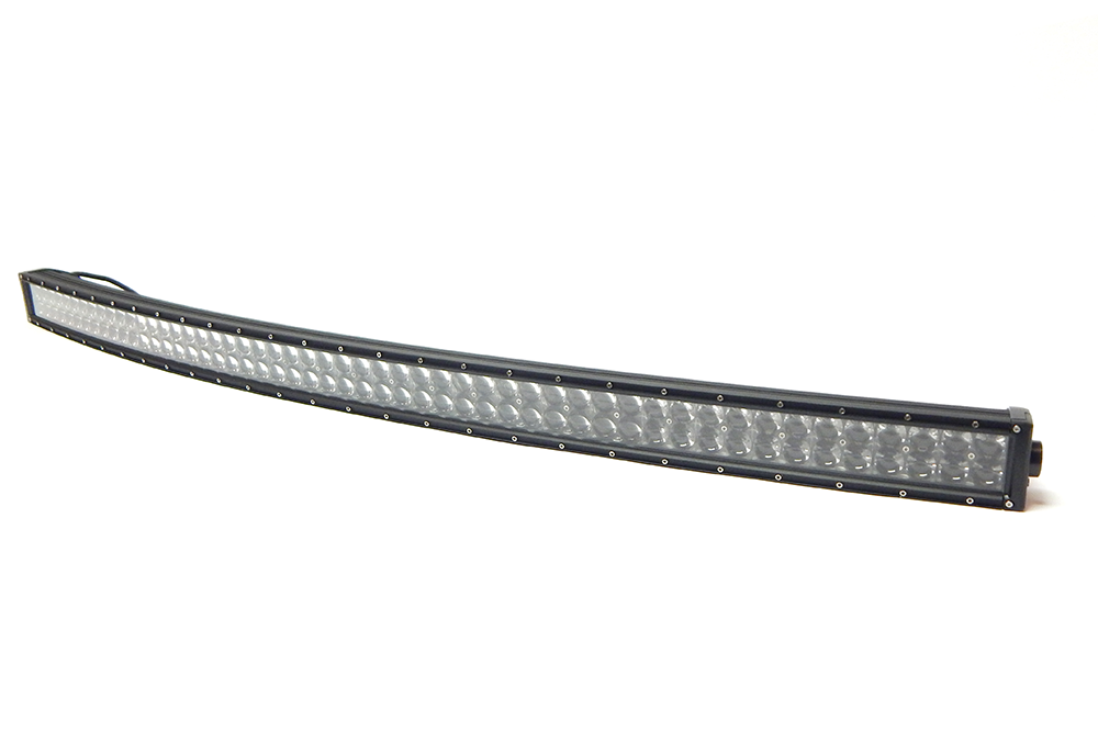 Southern Tru Light Bar, Chrome Series, LED, 52 Inch Length, Curved Dual Row, 100 Clear LED 3 Watt Bulbs, 300 Watt/ 25 Amp Draw – 74052