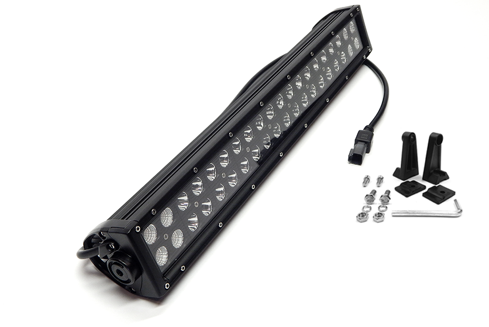Southern Tru Light Bar, Black Series, LED, 20 Inch Length, 40 Clear LED 3 Watt Bulbs, 120 Watt/ 10 Amp Draw, Dual Row – 75020