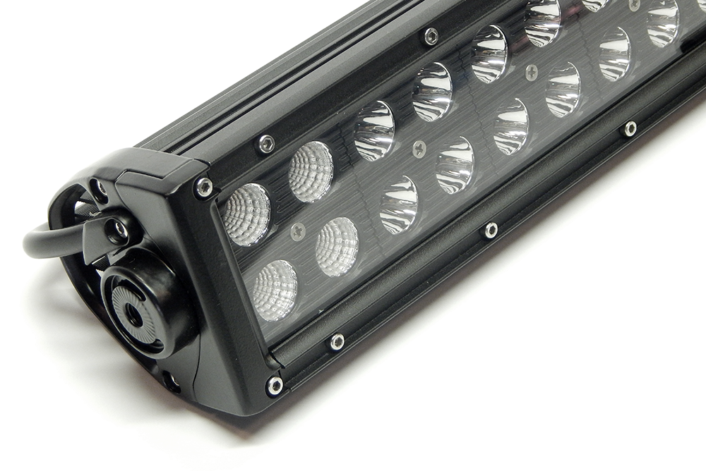 Southern Tru Light Bar, Black Series, LED, 20 Inch Length, 40 Clear LED 3 Watt Bulbs, 120 Watt/ 10 Amp Draw, Dual Row – 75020