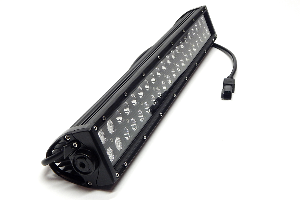 Southern Tru Light Bar, Black Series, LED, 20 Inch Length, 40 Clear LED 3 Watt Bulbs, 120 Watt/ 10 Amp Draw, Dual Row – 75020