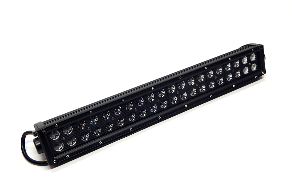 Southern Tru Light Bar, Black Series, LED, 20 Inch Length, 40 Clear LED 3 Watt Bulbs, 120 Watt/ 10 Amp Draw, Dual Row – 75020