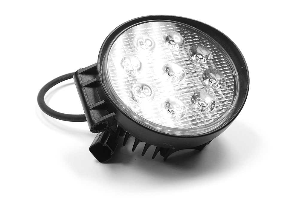 Southern Tru Driving/ Fog Light, Chrome Series, LED Bulb, 9 Clear LED 3 Watt Bulb, 4.5 Inch Round, 27 Watt/ 2.25 Amp Draw, 30 Degree Spot Beam – 79912