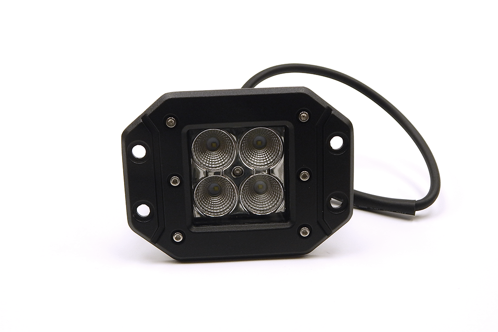 Southern Tru Driving/ Fog Light, Chrome Series, LED Bulb, 4 Clear LED 4 Watt Bulb, 3 Inch Cube, 16 Watt/ 1.3 Amp Draw, Spot Beam, 1440 Lumens – 79913