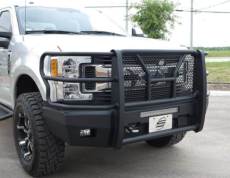 Steelcraft Bumper, Elevation, One Piece Design, Mounting Hardware Included, With Grille Guard, With Removable Grille, Without Winch Mount – 60-11380CC