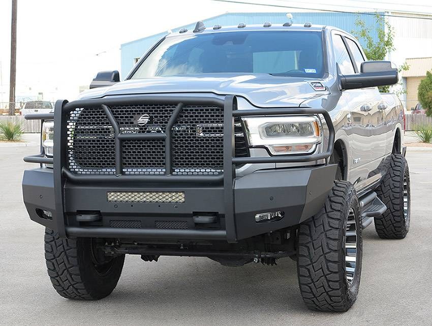 Steelcraft Bumper, Elevation, One Piece Design, Mounting Hardware Included, With Grille Guard, With Removable Grille, Without Winch Mount – 60-12280C