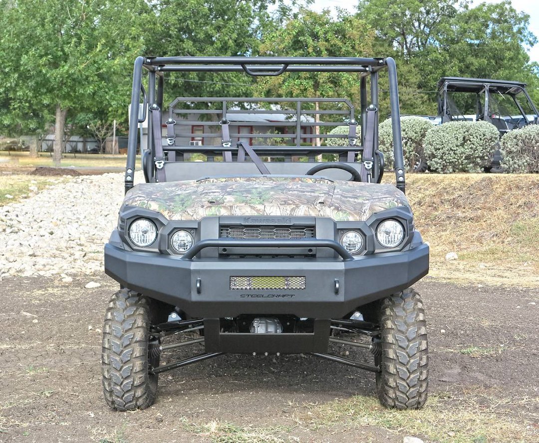 Steelcraft Bumper, Overlay, One Piece Design, Mounting Hardware Included, With Bull Bar, Without Winch Mount, With D-Ring Mounts – 70-2010