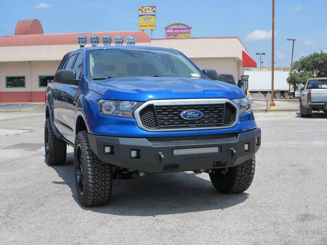 Steelcraft Bumper, Fortis, One Piece Design, Mounting Hardware Included, Without Grille Guard, Without Winch Mount, With D-Ring Mount – 71-11340