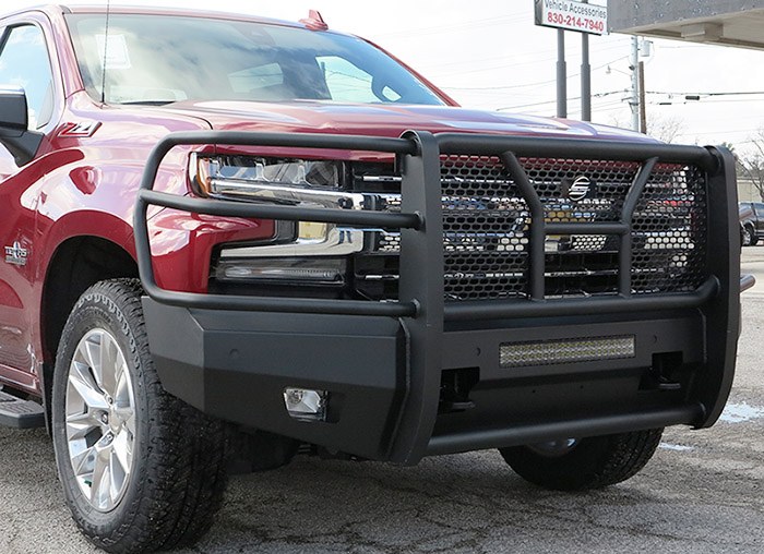 Steelcraft Bumper, Elevation, One Piece Design, Mounting Hardware Included, With Grille Guard, With Removable Grille – AL60-10490C