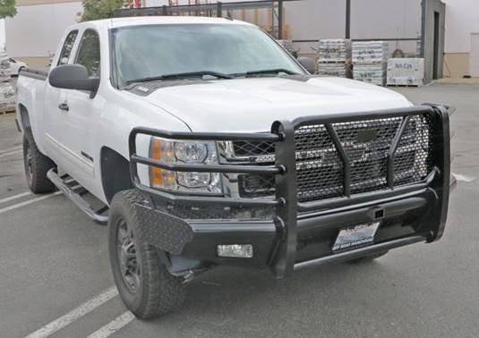 Steelcraft Bumper, HD Replacement, One Piece Design, Mounting Hardware Included, With Grille Guard, With Punch Plate Grille – HD10410R