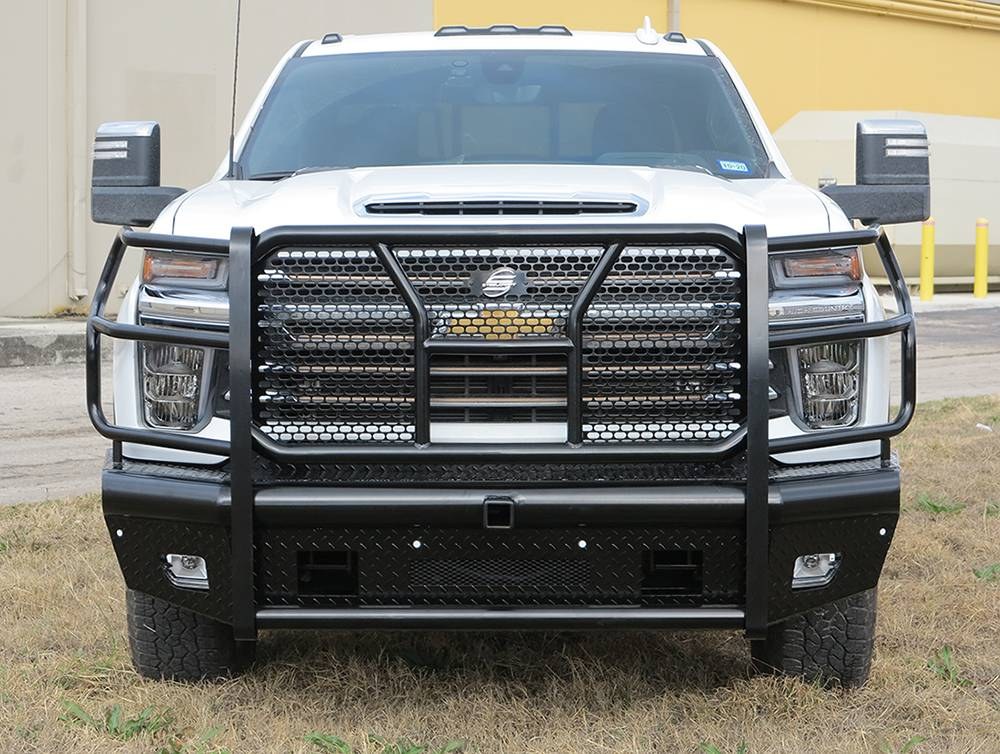 Steelcraft Bumper, HD Replacement, One Piece Design, Mounting Hardware Included, With Grille Guard, With Punch Plate Grille – HD10447RC