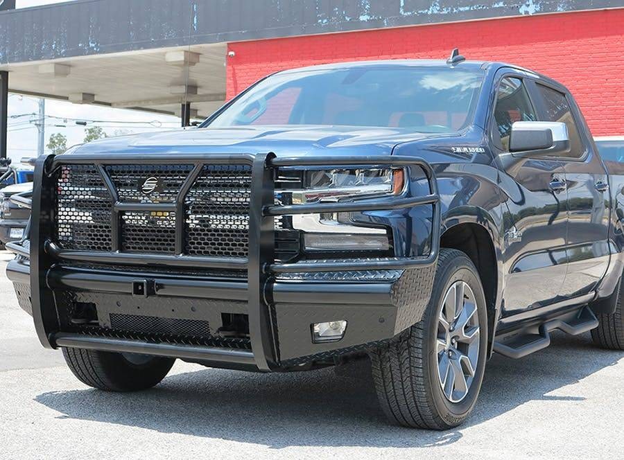 Steelcraft Bumper, HD Replacement, One Piece Design, Mounting Hardware Included, With Grille Guard, With Punch Plate Grille – HD10490RC