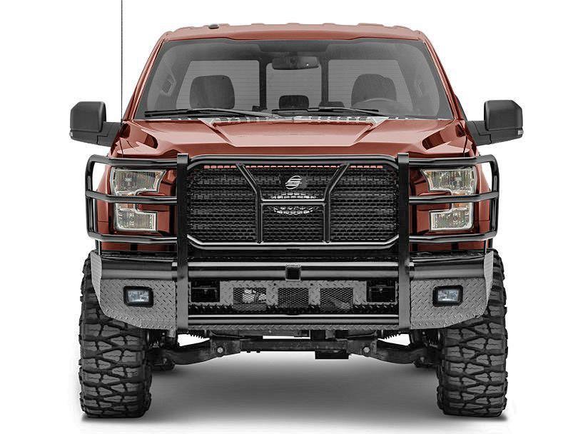 Steelcraft Bumper, HD Replacement, One Piece Design, Mounting Hardware Included, With Grille Guard, With Punch Plate Grille – HD11410RCC