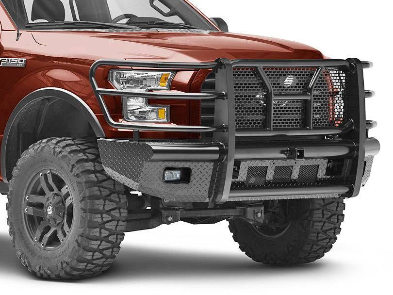 Steelcraft Bumper, HD Replacement, One Piece Design, Mounting Hardware Included, With Grille Guard, With Punch Plate Grille – HD11410RCC