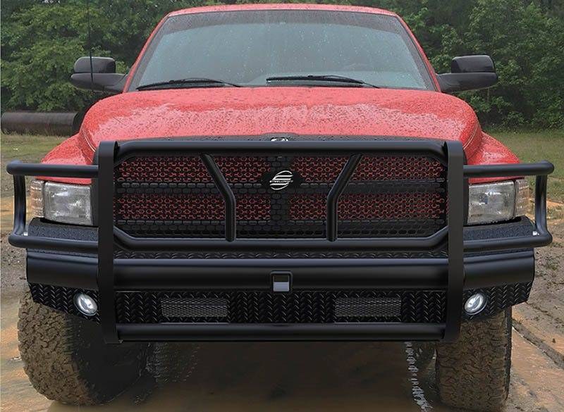 Steelcraft Bumper, HD Replacement, One Piece Design, Mounting Hardware Included, With Grille Guard, With Punch Plate Grille – HD12200R