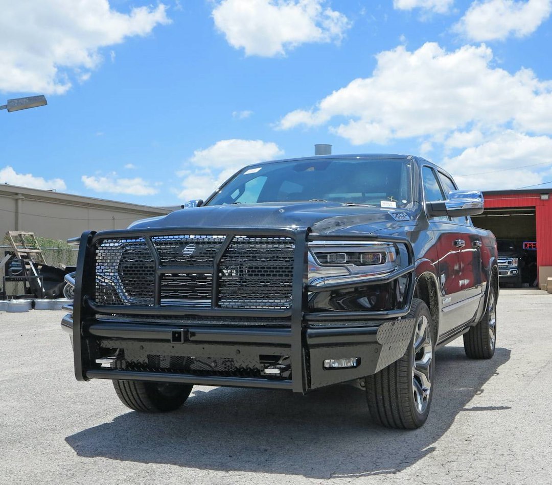 Steelcraft Bumper, HD Replacement, One Piece Design, Mounting Hardware Included, With Grille Guard, With Punch Plate Grille – HD12270RC