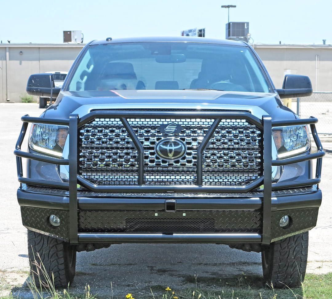 Steelcraft Bumper, HD Replacement, One Piece Design, Mounting Hardware Included, With Grille Guard, With Punch Plate Grille – HD13380RC