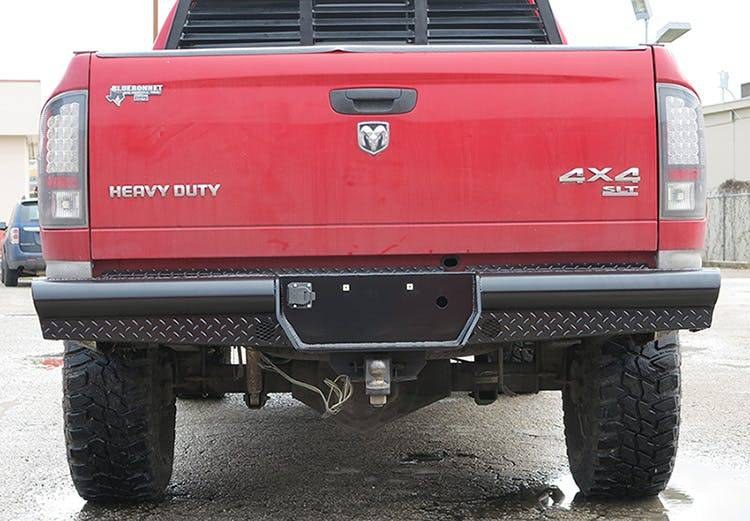 Steelcraft Bumper, HD Replacement, One Piece Design, Mounting Hardware Included, With D-Ring Mount, Compatible with OE Hitch, Diamond Plate – HD22210