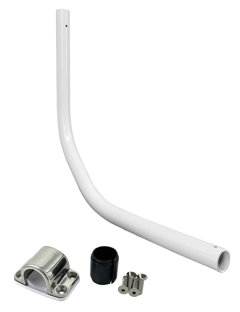 Seaview Navigation Light Mount, Used to Mount LTBLED12 Navigation Light and Used with 18 Inch to 24 Inch Closed Dome Radar Antenna – LTB-R