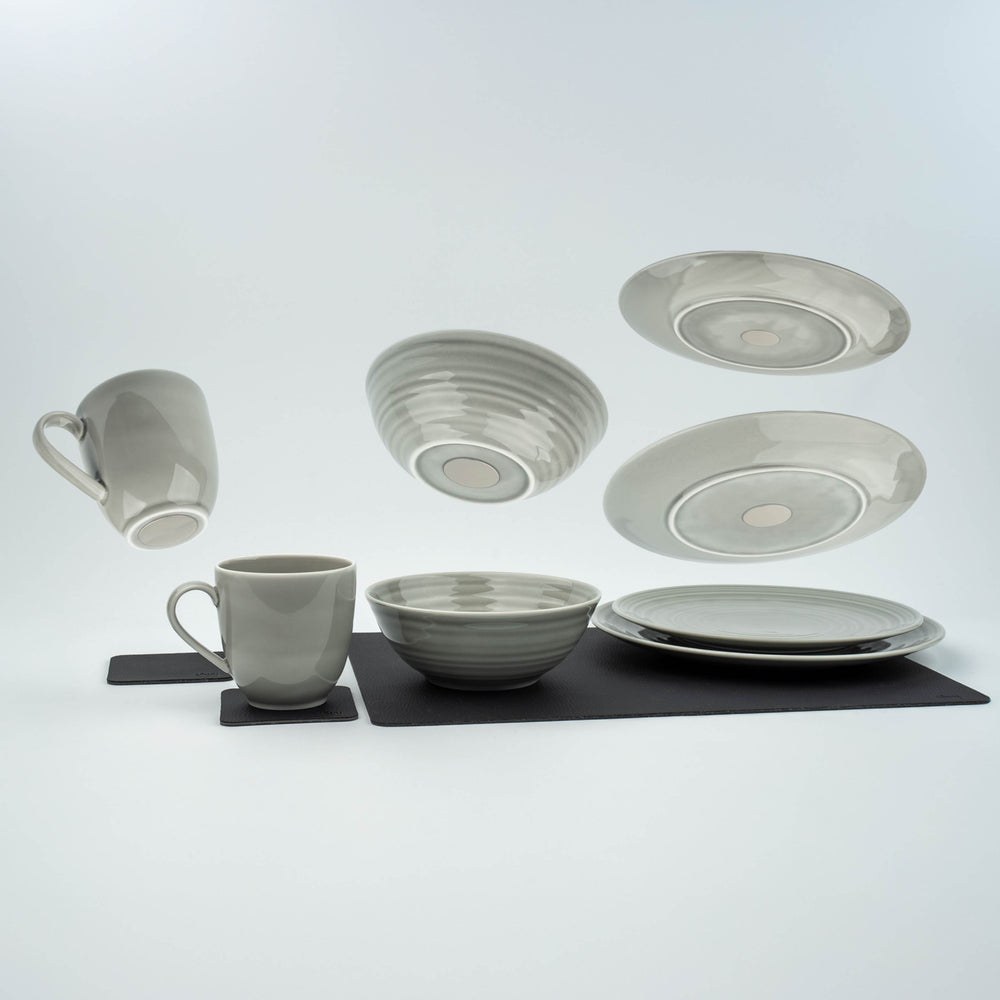 Silwy Magnet Dish Set, 11 Piece Set, Magnetic, Ash, Porcelain – PO-VS-G