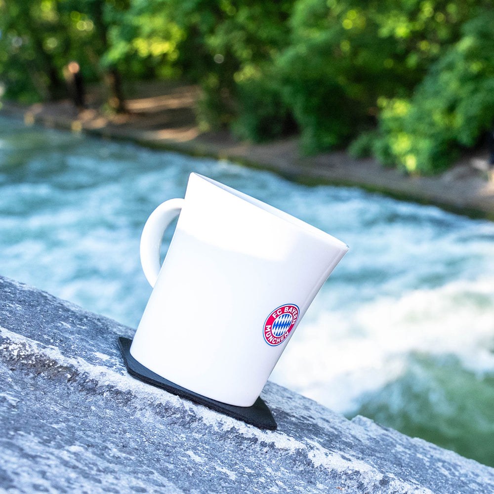Silwy Magnet Mug, Magnetic Cup, With Handle, 9.1 Ounce Capacity, White, Porcelain, Set of 2, Integrated Magnet Base – S027-1402-2-B